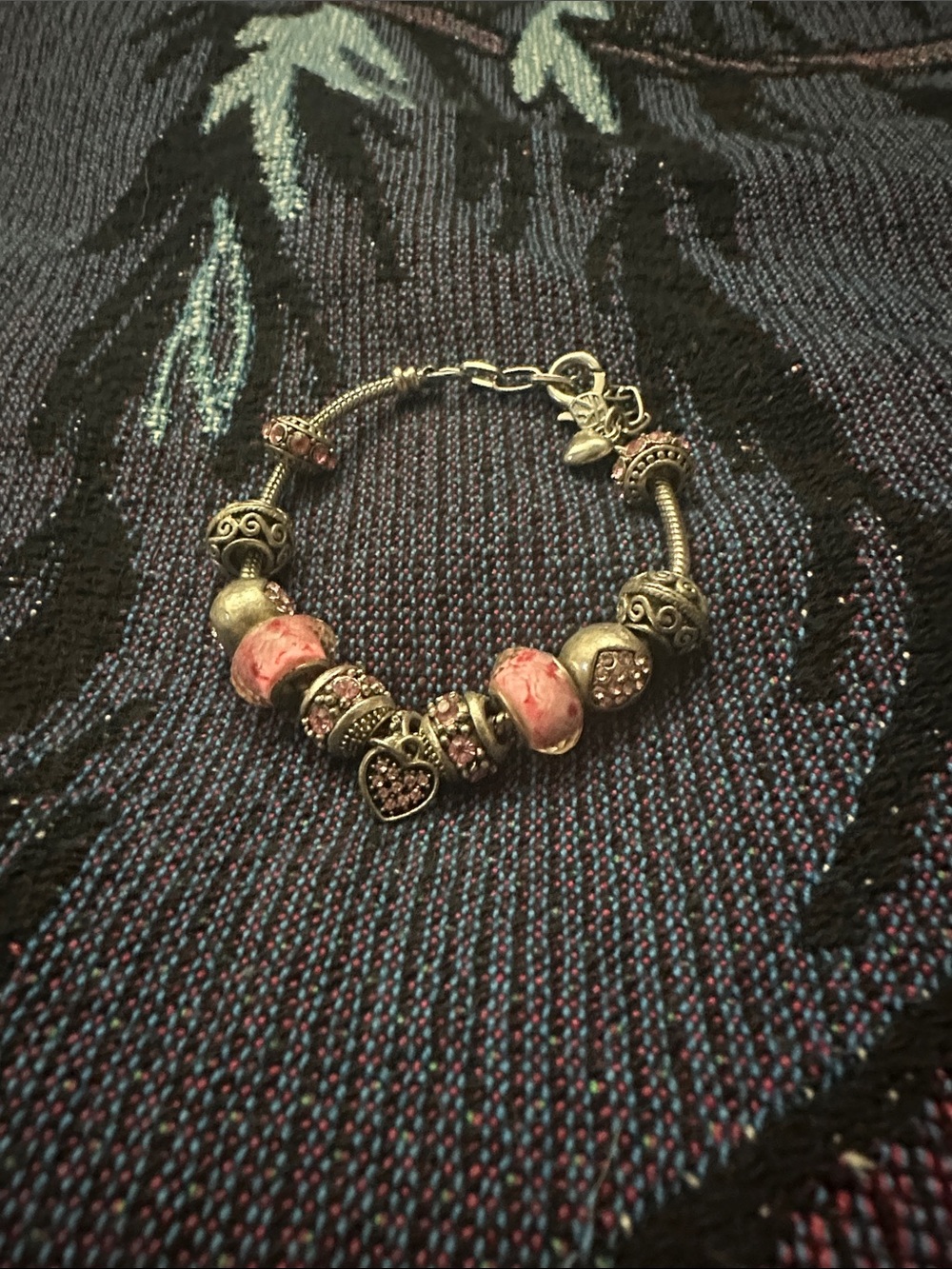 Pink Silver Bracelet